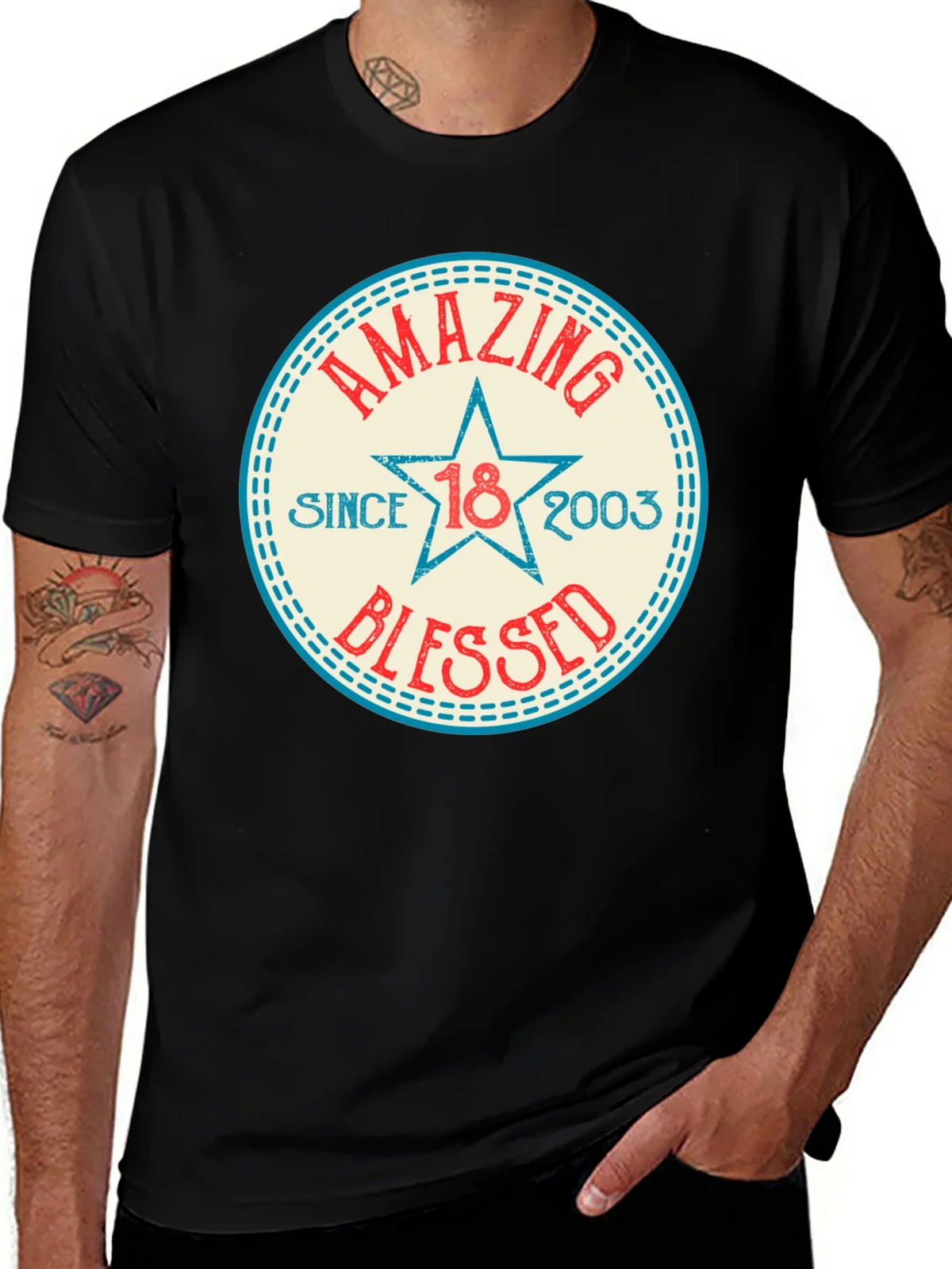 Amazing Since 2003 Blessed T-Shirt product image 1