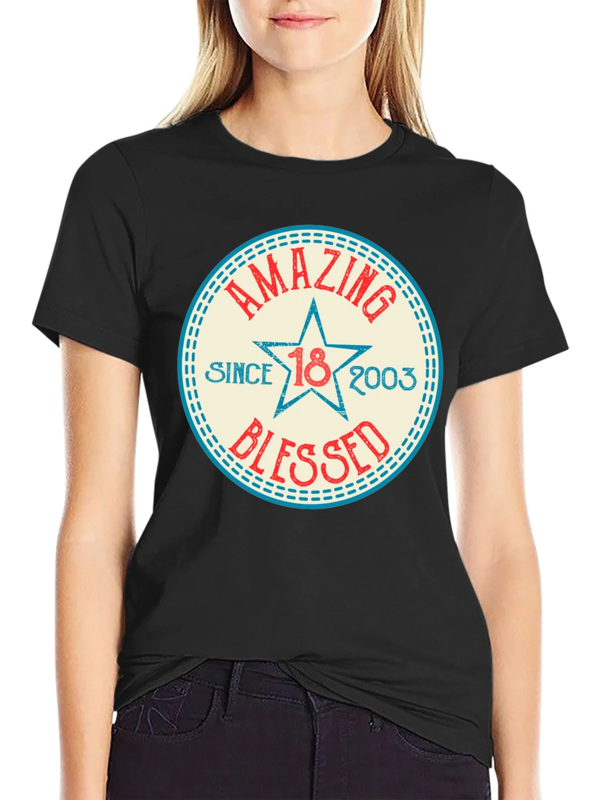 Amazing Since 2003 Blessed T-Shirt product image 2