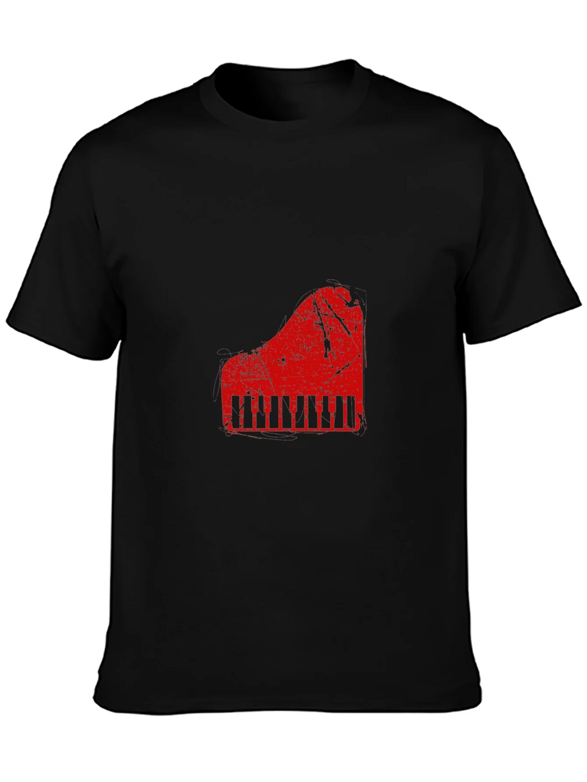 Piano Graphic Black T-Shirt product image 2