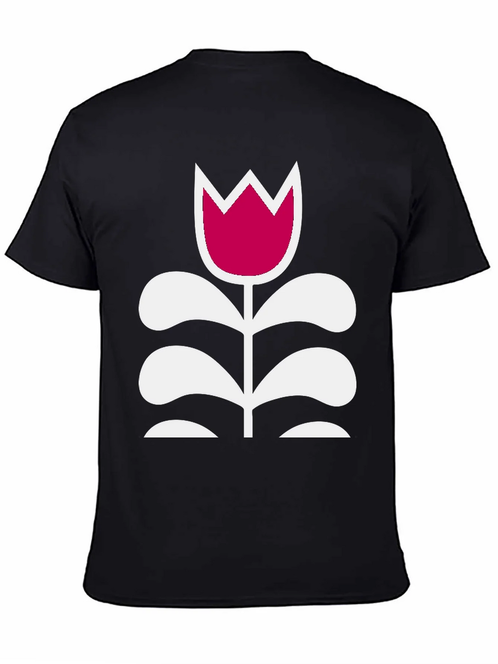 Floral Graphic Tee - Modern Tulip Design product image 2