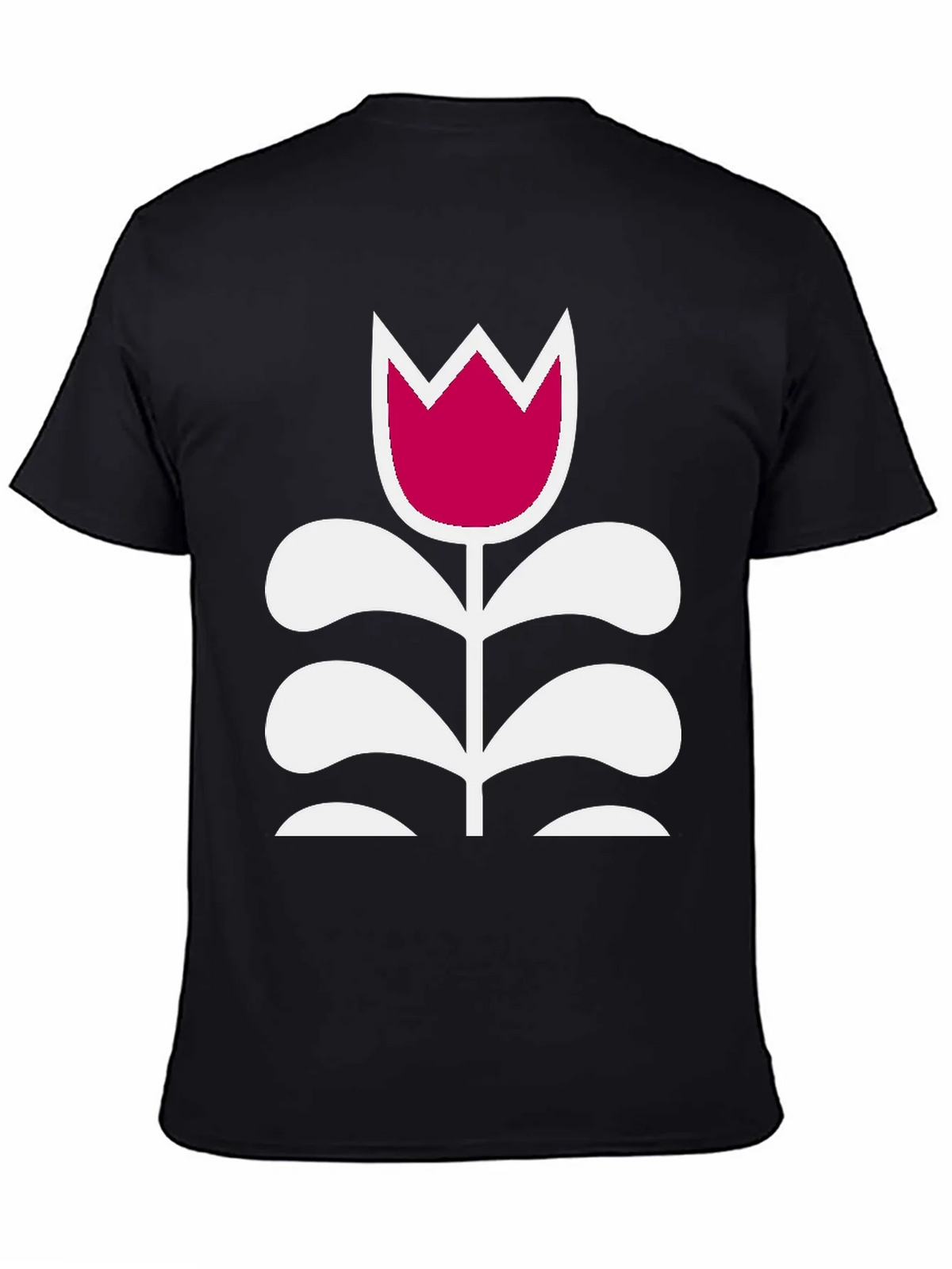 Floral Graphic Tee - Modern Tulip Design product image 2