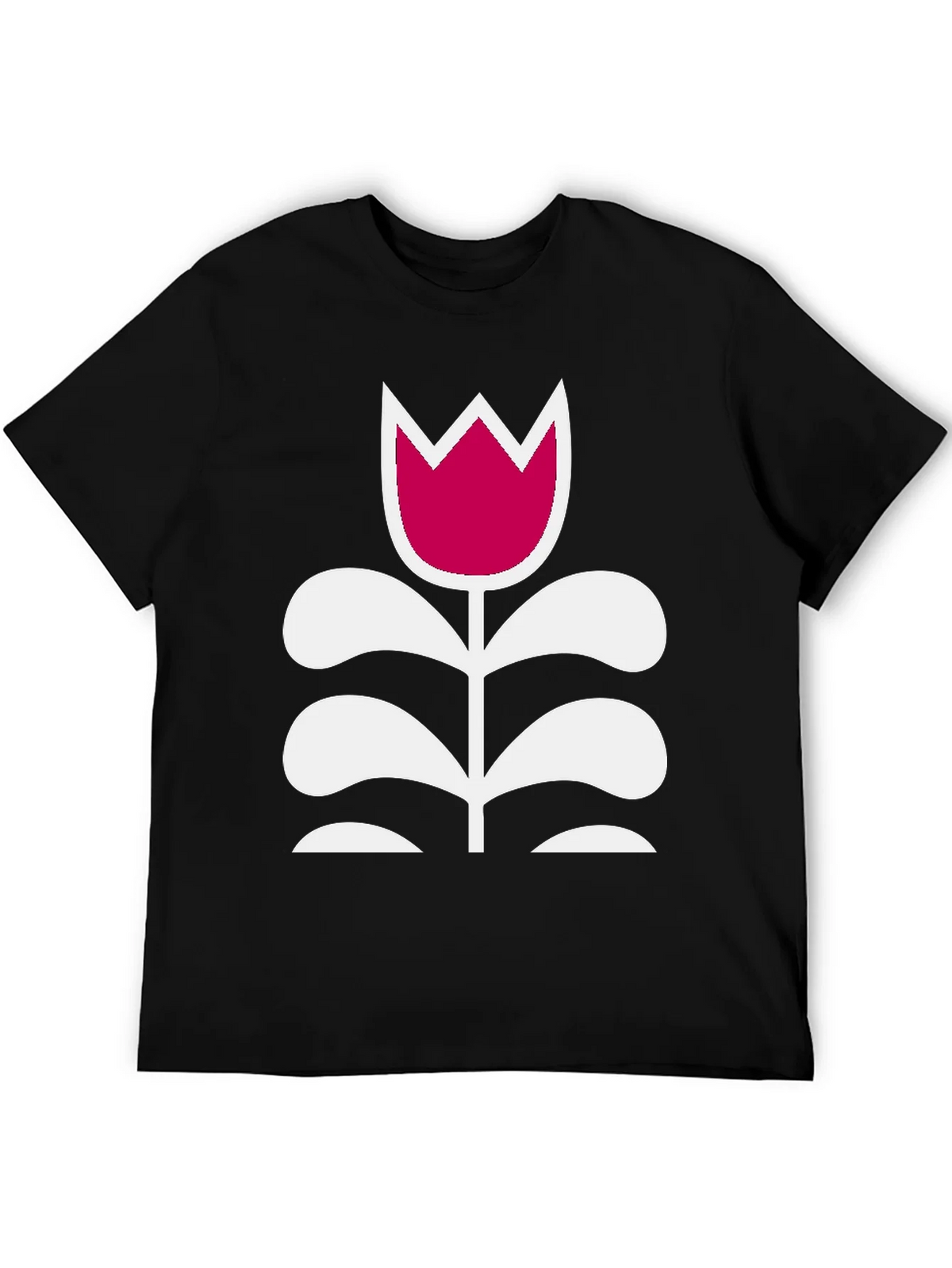 Floral Graphic Tee - Modern Tulip Design product image 3
