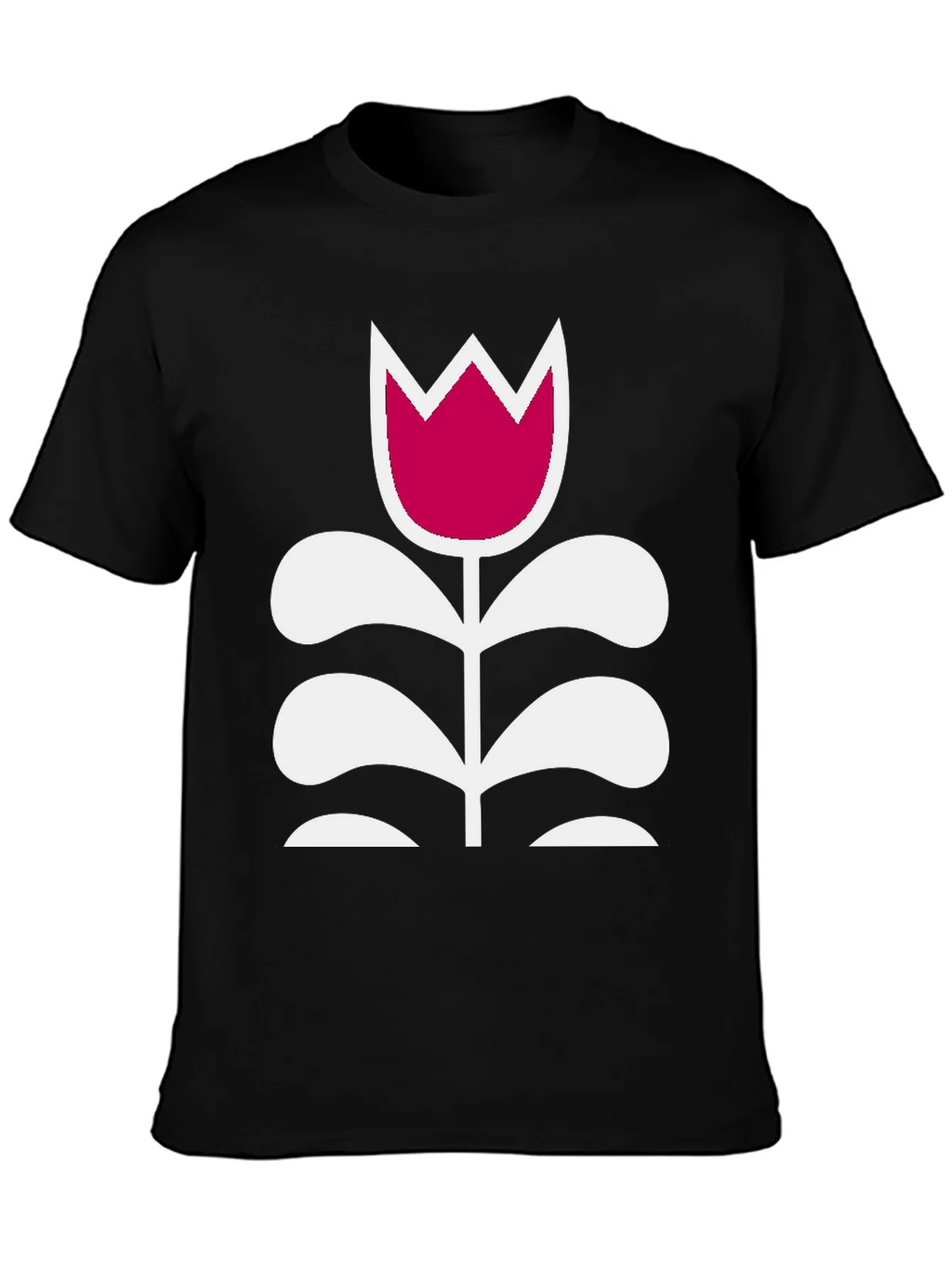 Floral Graphic Tee - Modern Tulip Design product image 1