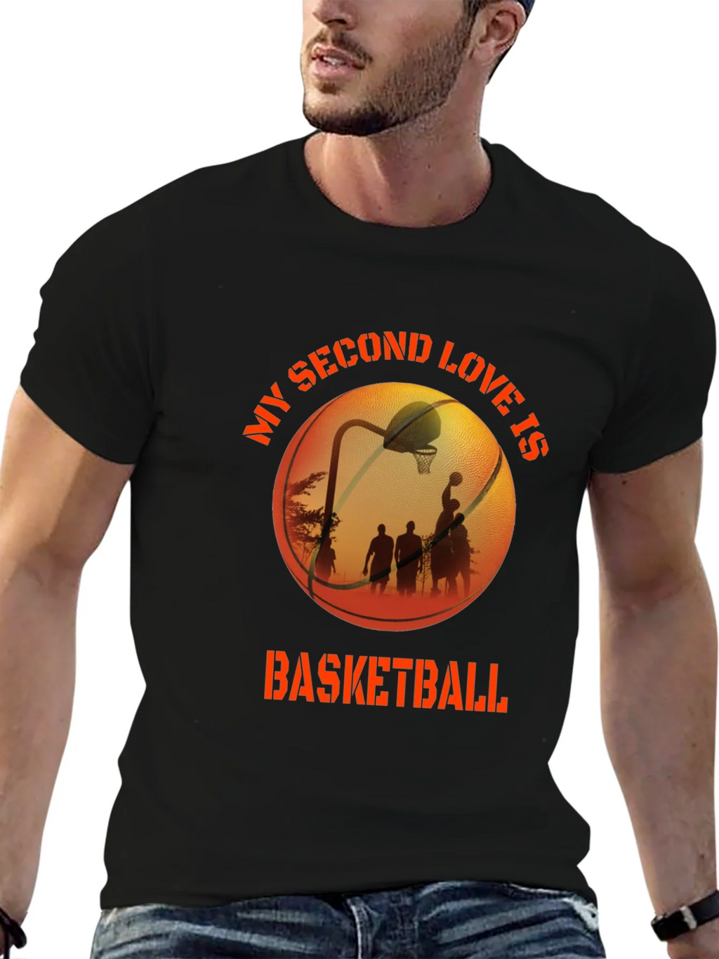Basketball Second Love Graphic T-Shirt product image 5