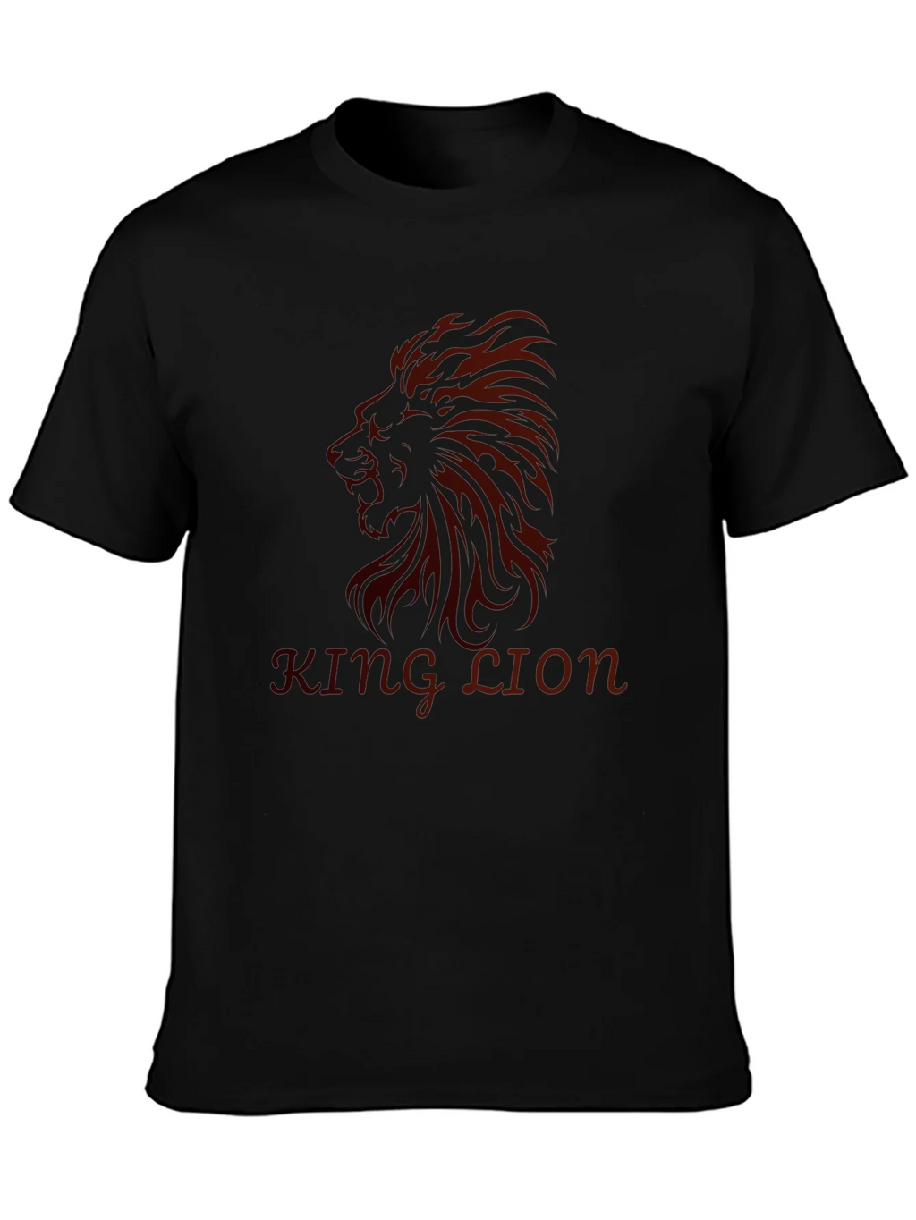 King Lion Black Graphic T-Shirt product image 1