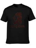 King Lion Black Graphic T-Shirt product image 1