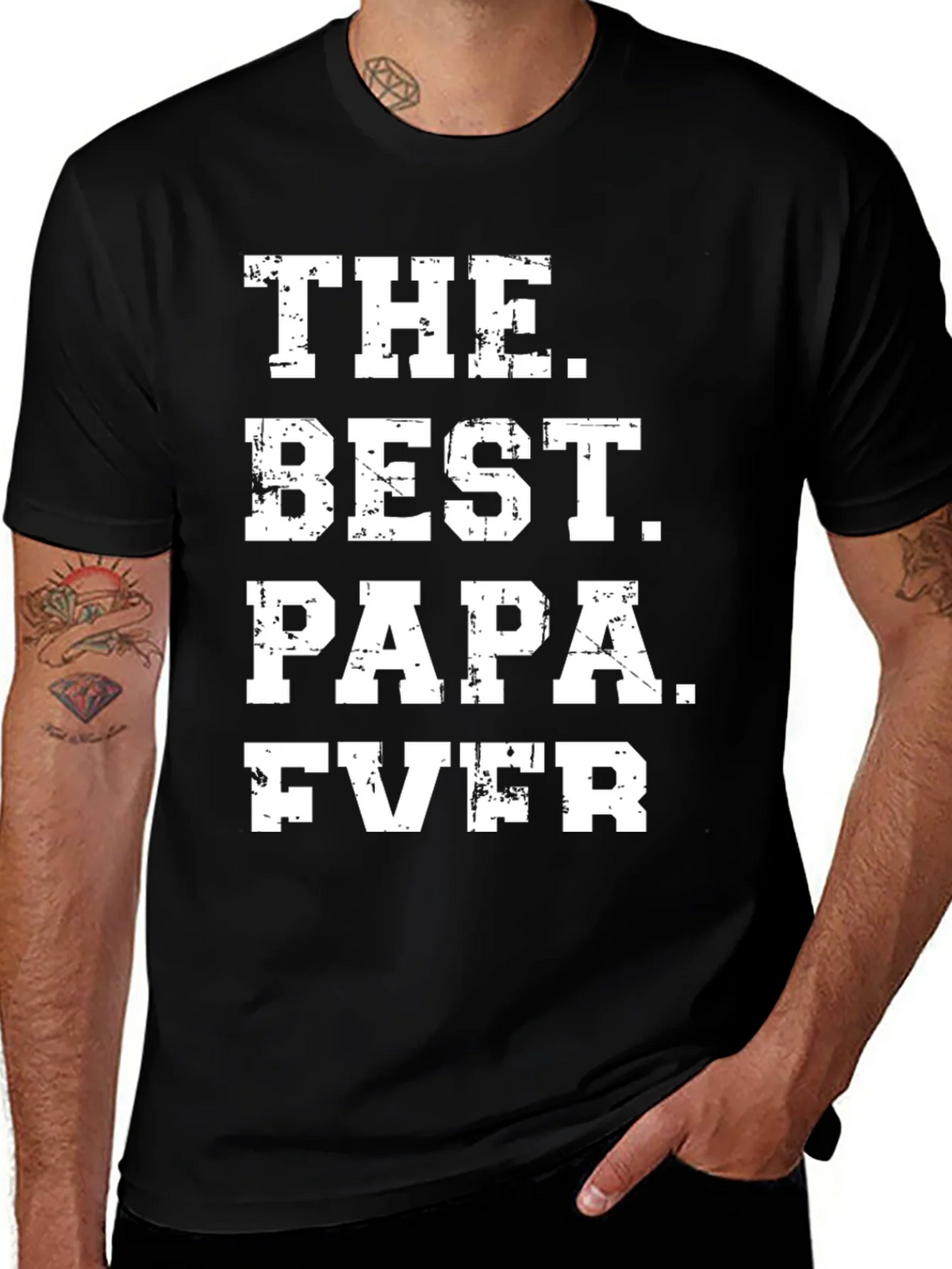 The Best Papa Ever T-Shirt Fathers Day Gift product image 1