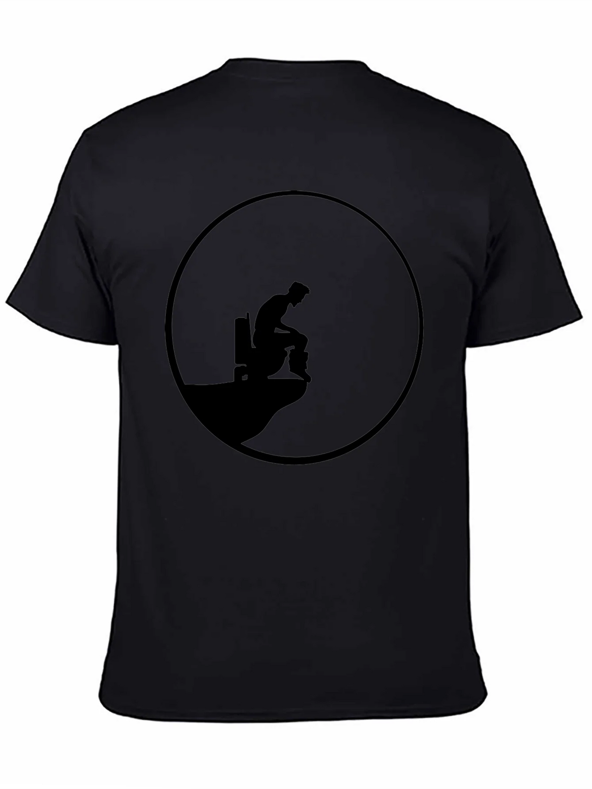 Mens Black Graphic Tee - Cliff Edge Design product image 4