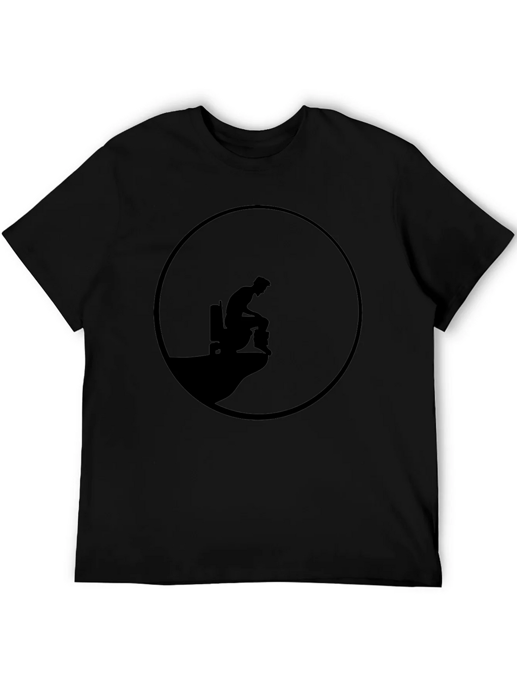 Mens Black Graphic Tee - Cliff Edge Design product image 5