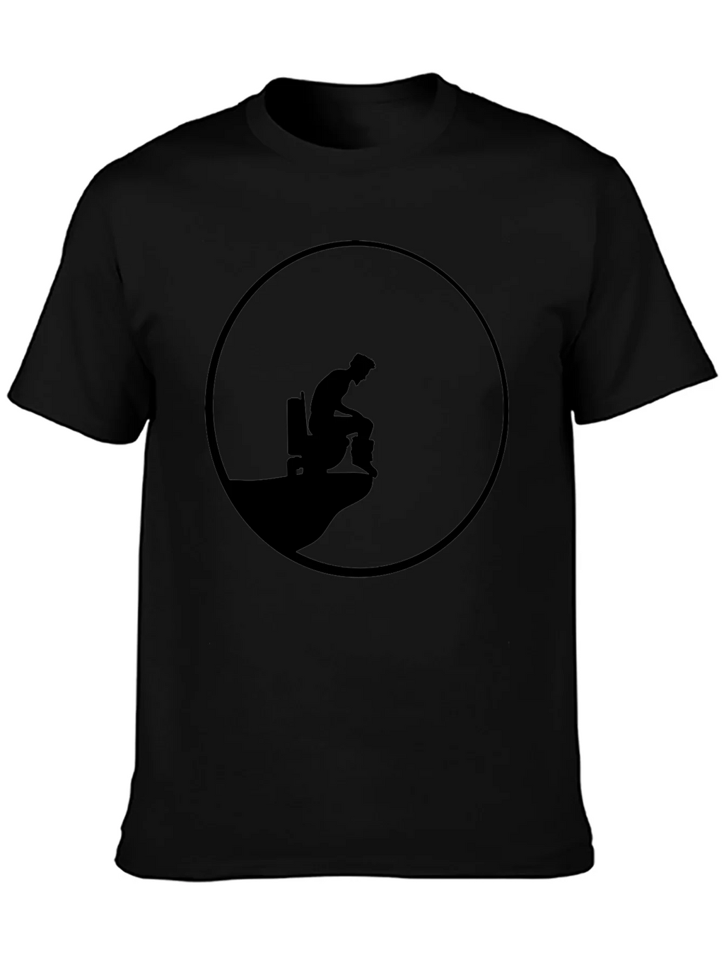 Mens Black Graphic Tee - Cliff Edge Design product image 3