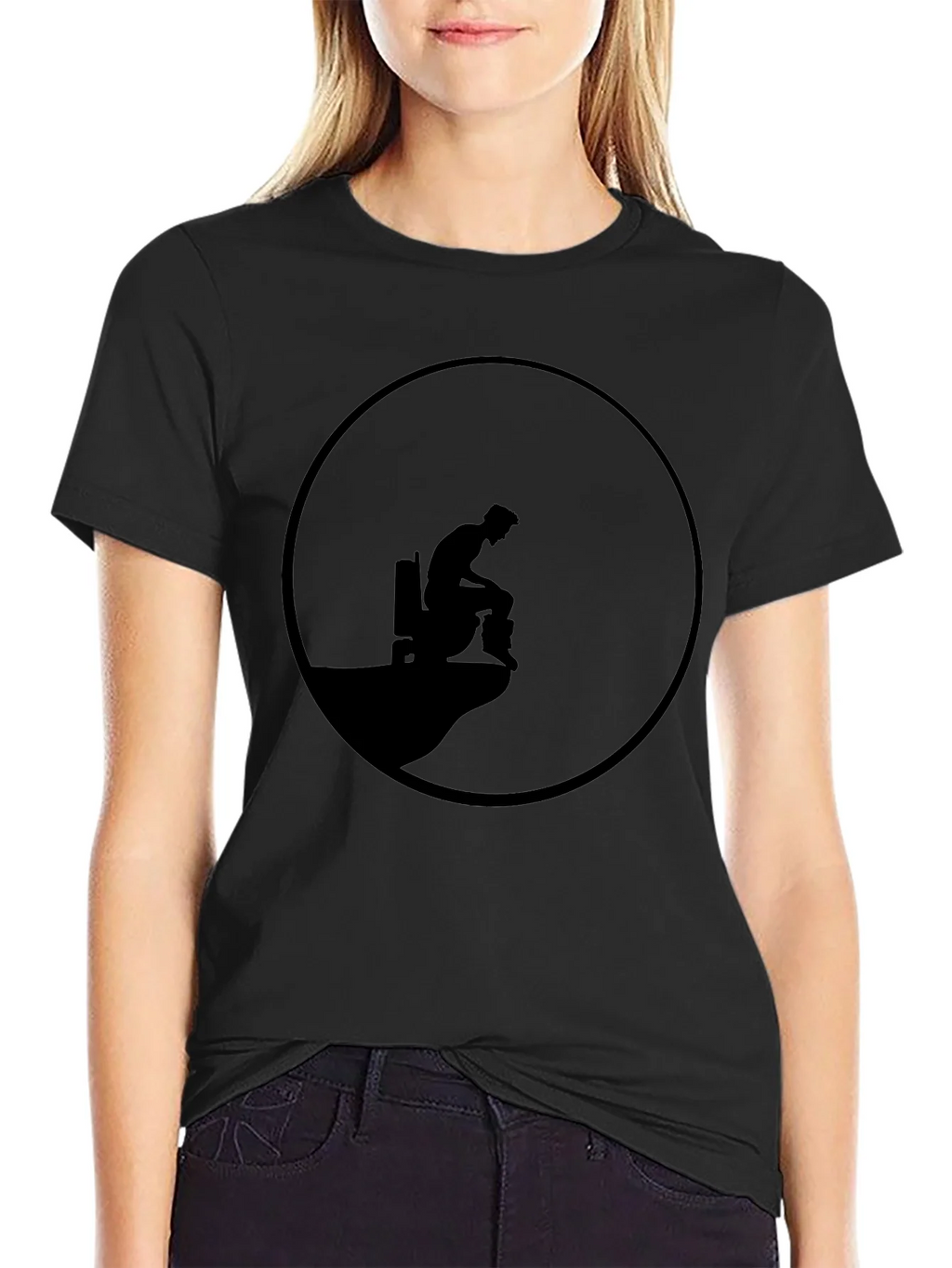 Mens Black Graphic Tee - Cliff Edge Design product image 2