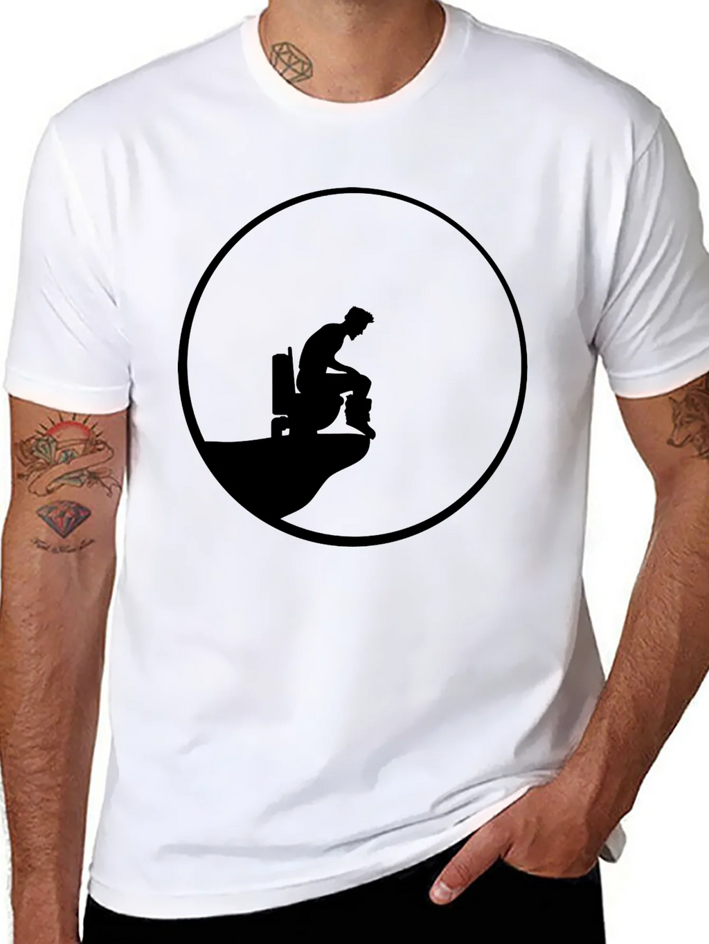 Mens Black Graphic Tee - Cliff Edge Design product image 7