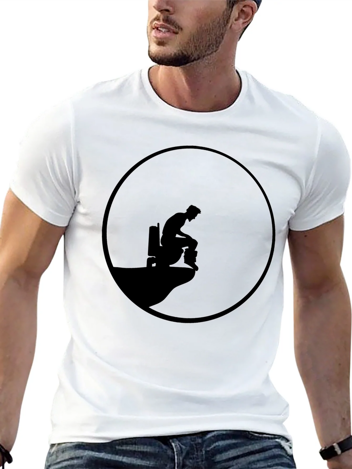 Mens Black Graphic Tee - Cliff Edge Design product image 12