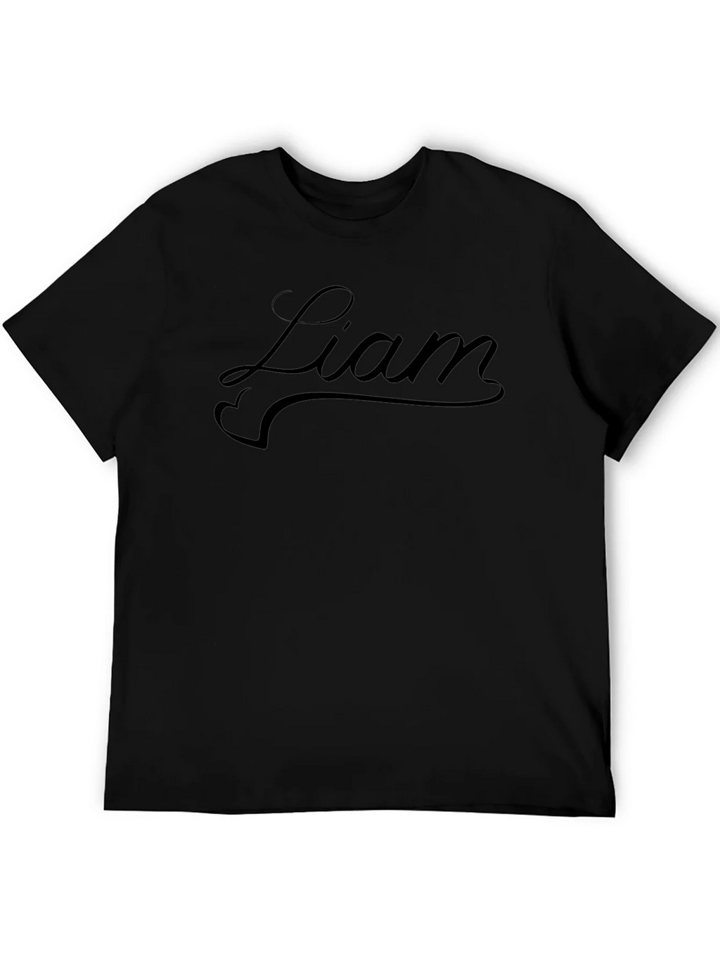 Liam Script Black T-Shirt - Stylish & Comfortable product image 3