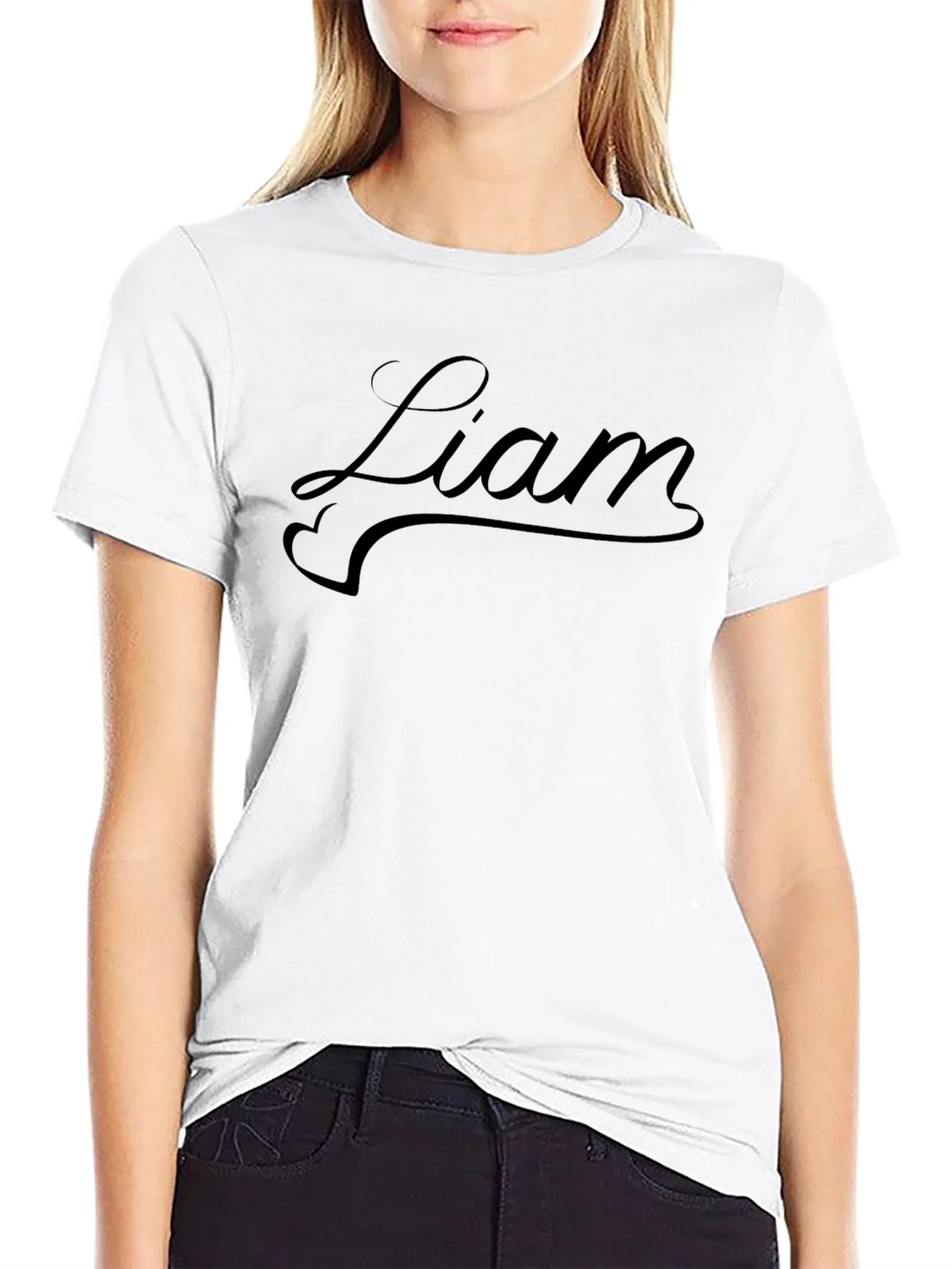 Liam Script Black T-Shirt - Stylish & Comfortable product image 5