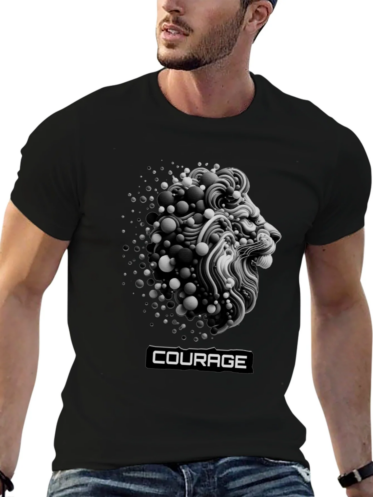Courage Lion Graphic T-Shirt - Bold Streetwear product image 6