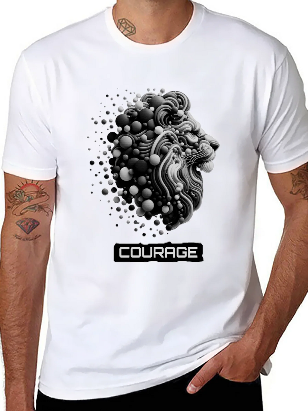 Courage Lion Graphic T-Shirt - Bold Streetwear product image 7