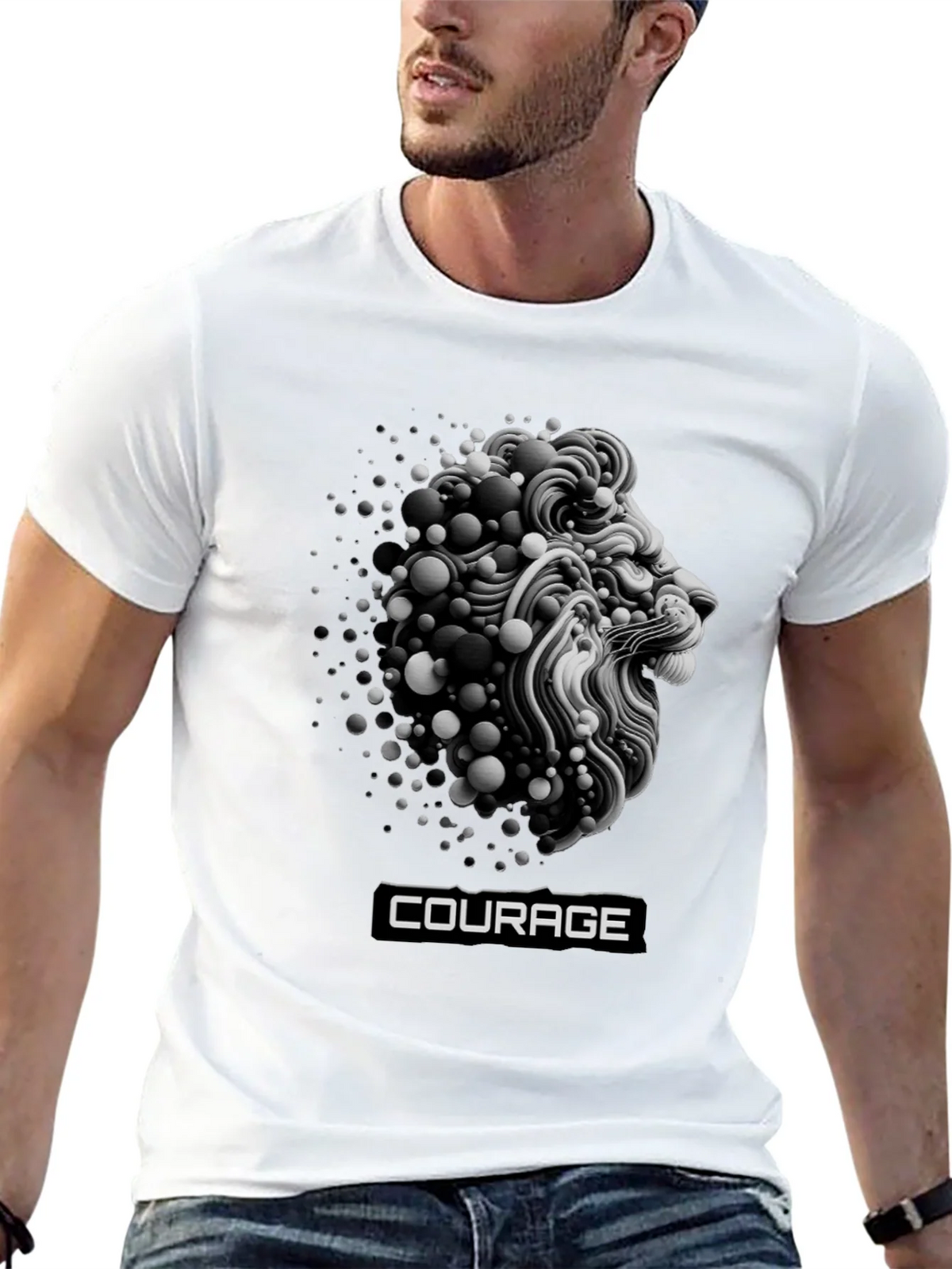 Courage Lion Graphic T-Shirt - Bold Streetwear product image 12