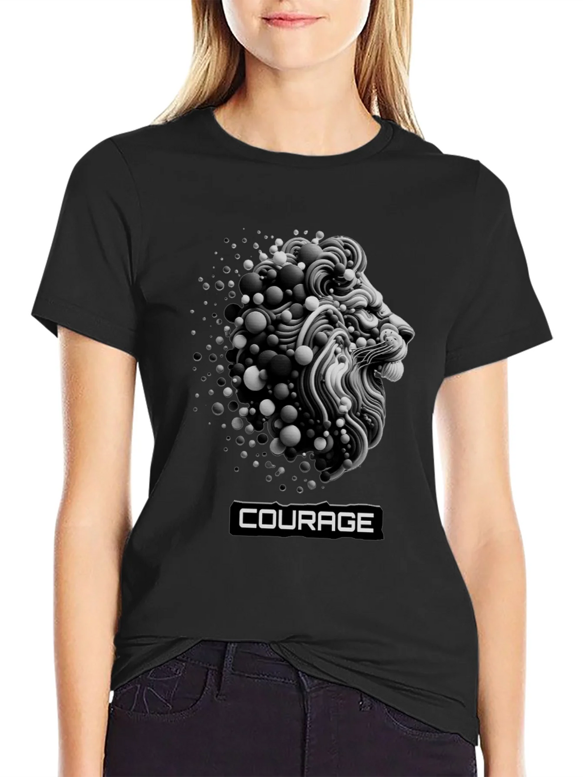 Courage Lion Graphic T-Shirt - Bold Streetwear product image 2