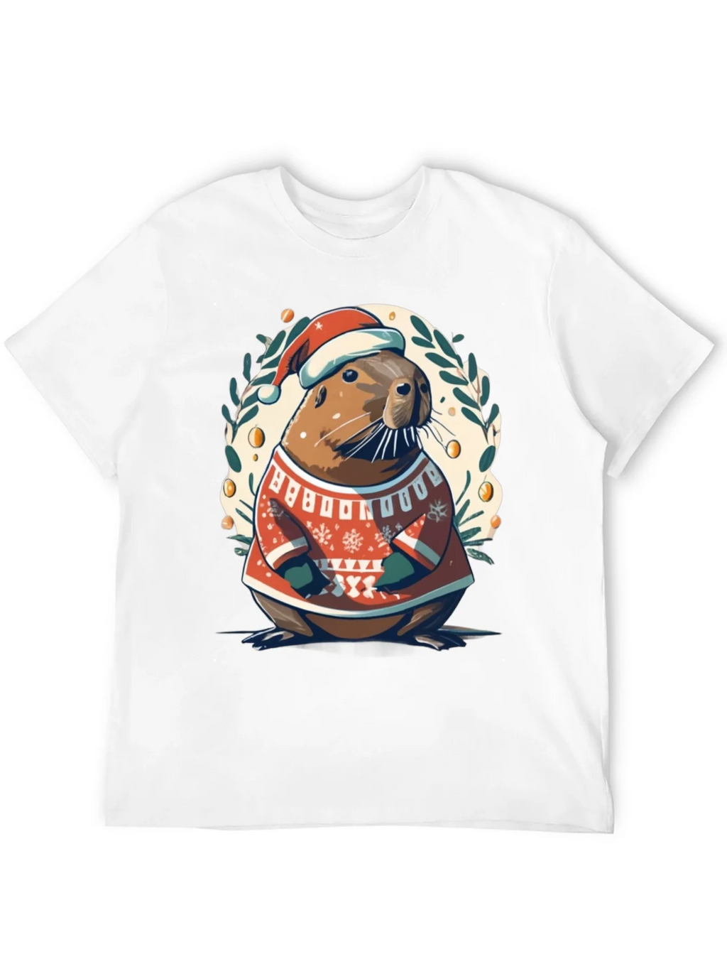 Festive Otter Christmas T-Shirt