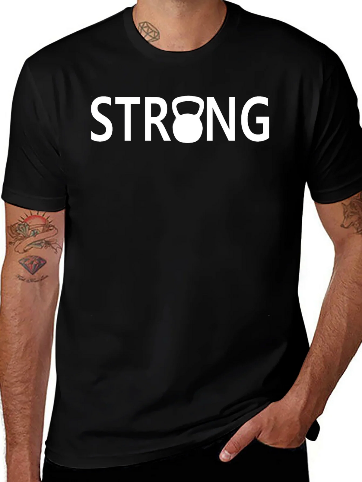 Strong Kettlebell Graphic Tee - Fitness Shirt product image 1