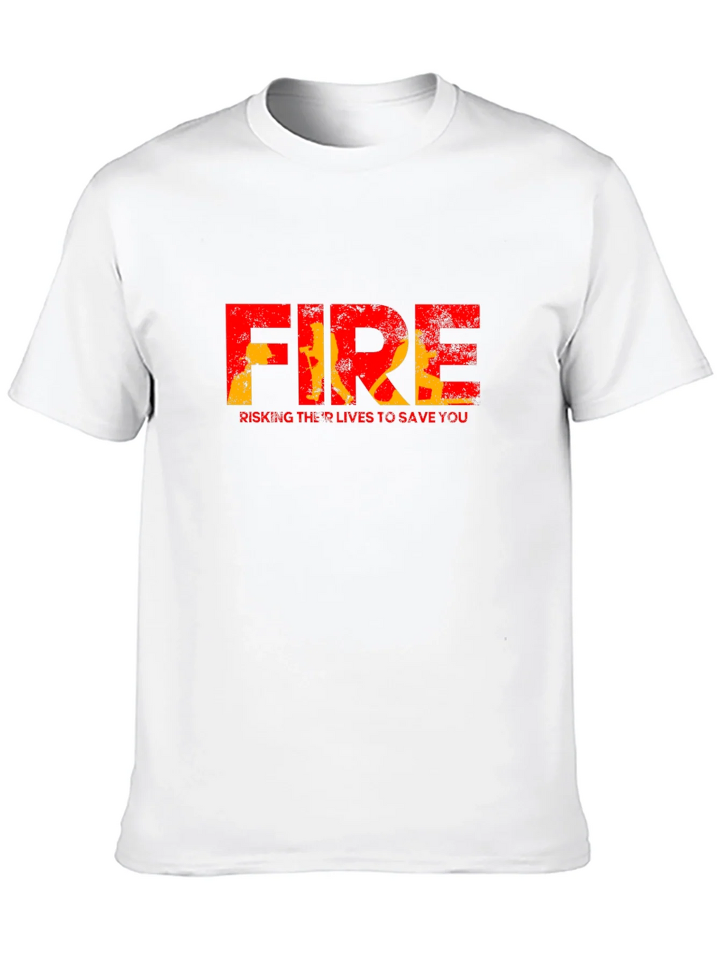 Firefighter Tribute Graphic Tee - Risking Lives to Save You product image 9