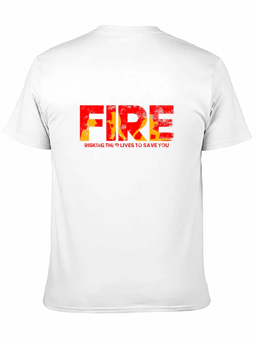 Firefighter Tribute Graphic Tee - Risking Lives to Save You product image 10