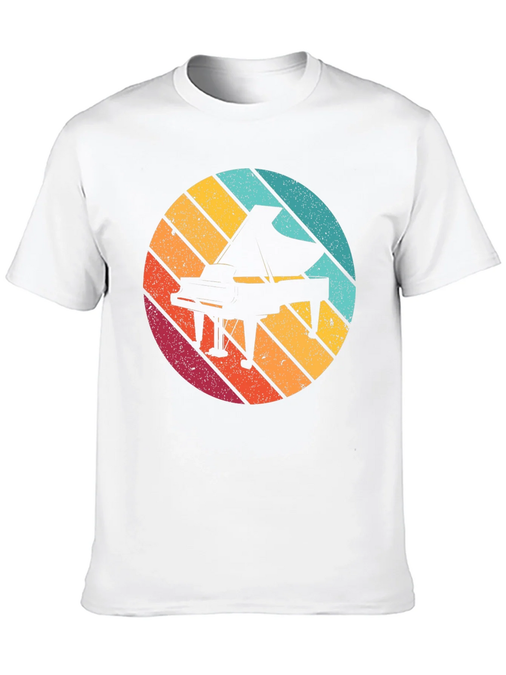 Retro Piano Graphic Tee - Black product image 9