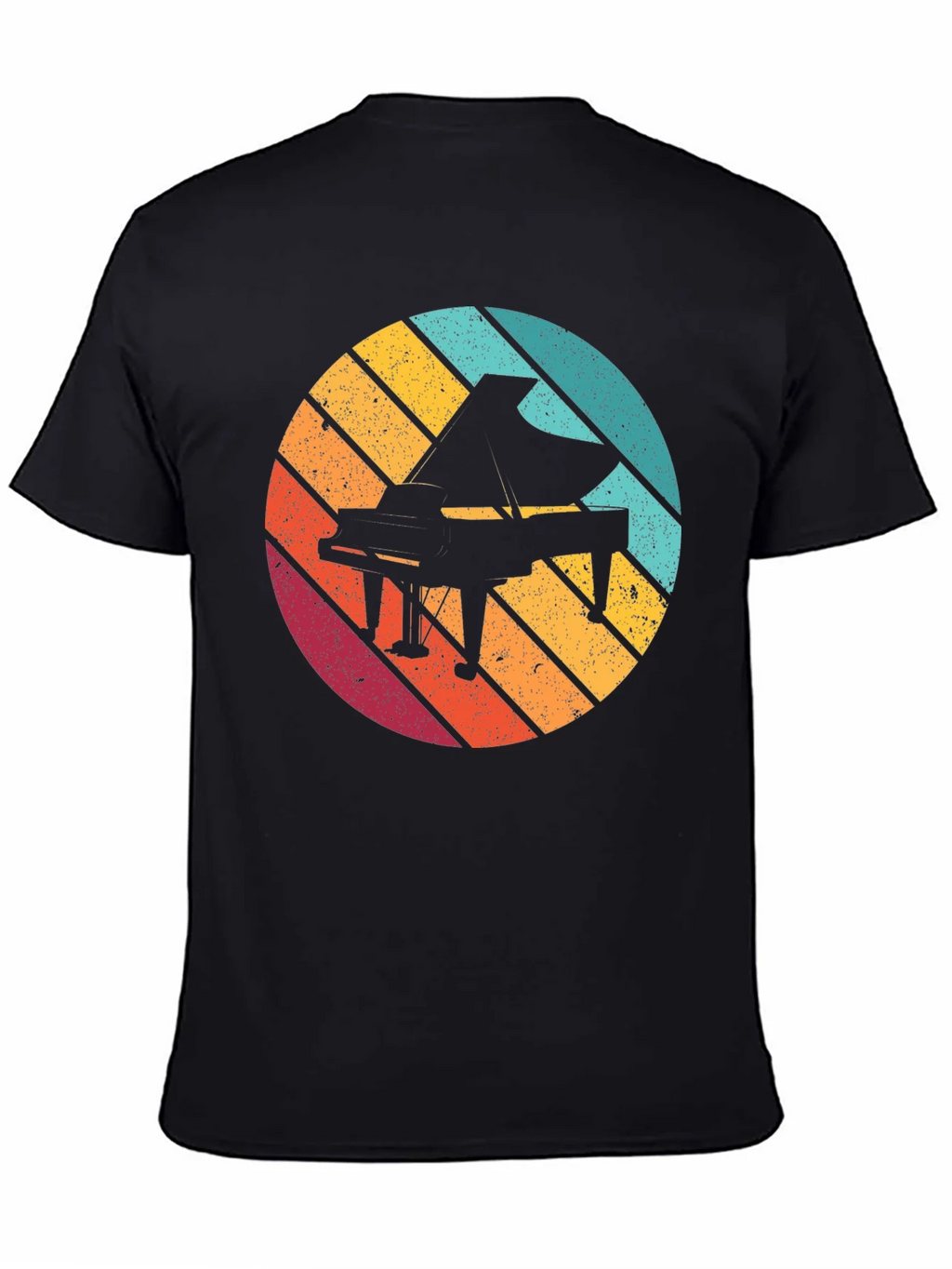 Retro Piano Graphic Tee - Black product image 4
