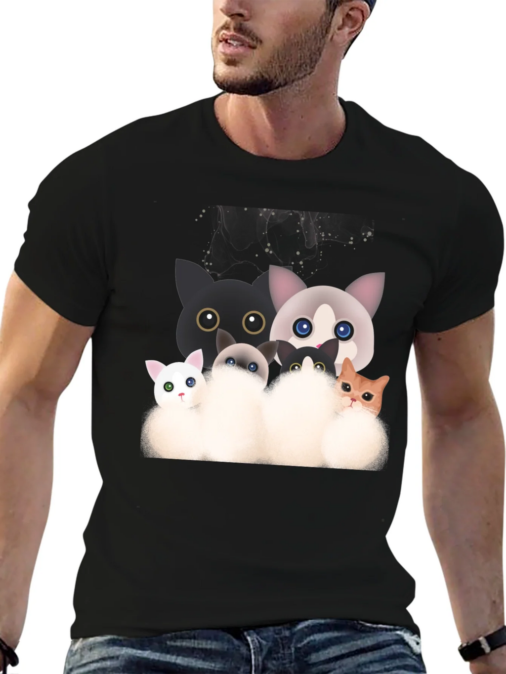 Cute Cartoon Cat T-Shirt product image 6