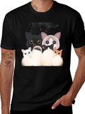 Cute Cartoon Cat T-Shirt product image 1