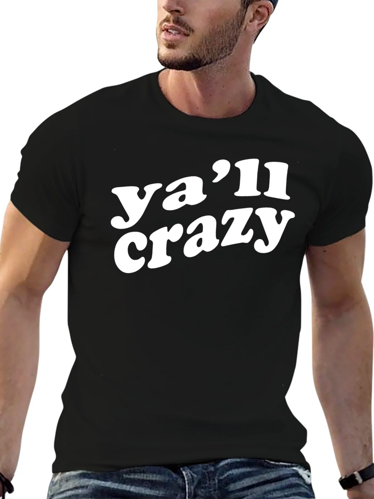 Yall Crazy Graphic T-Shirt - Trendy Casual Tee product image 4