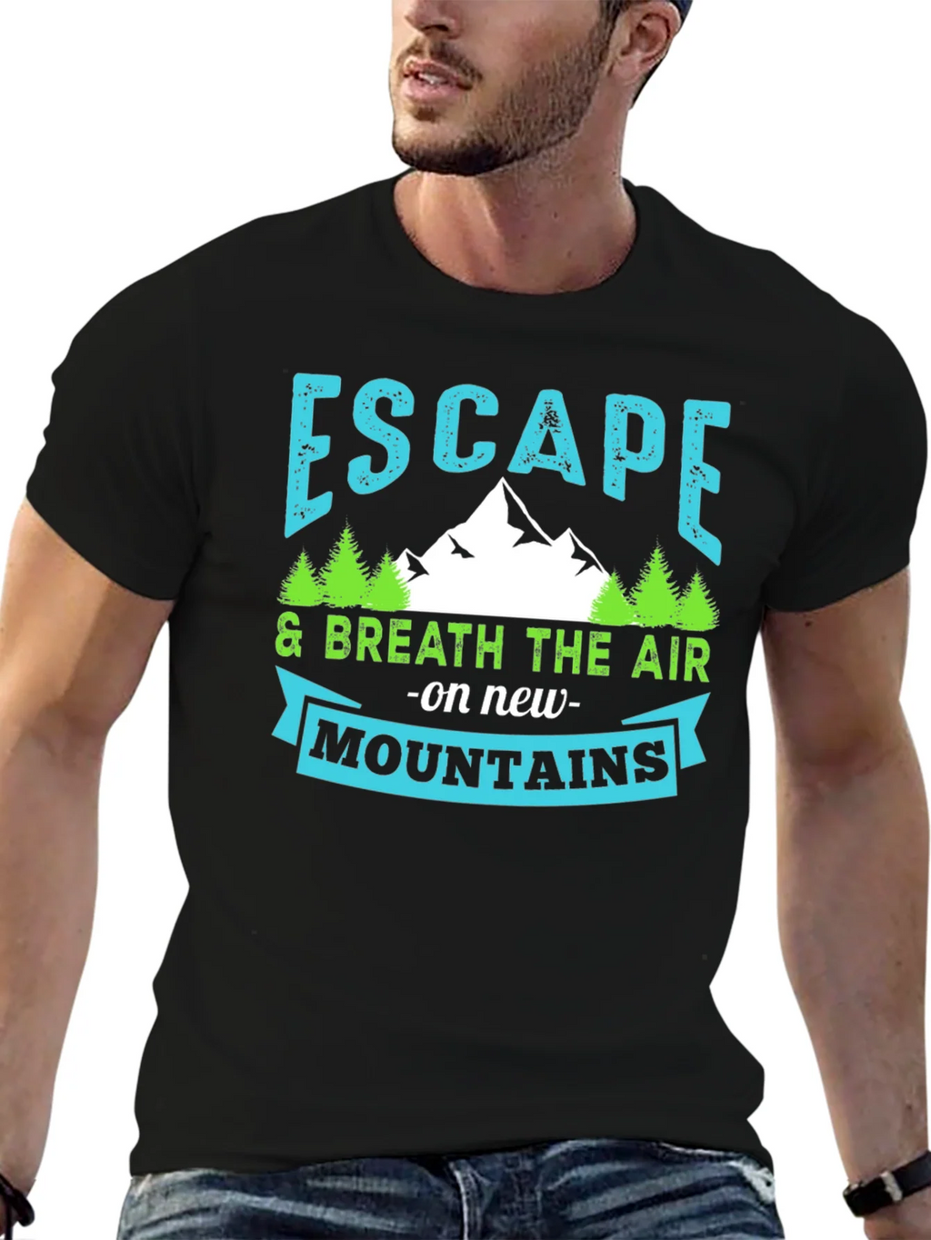 Escape to the Mountains Graphic T-Shirt product image 6