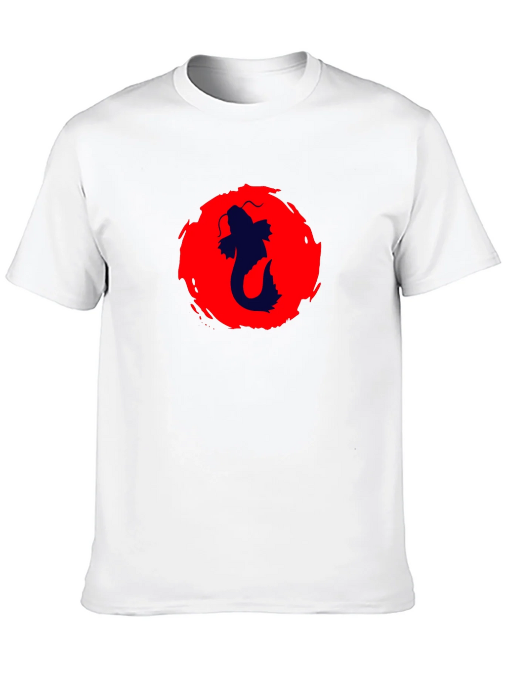 Koi Fish Graphic Black T-Shirt product image 9