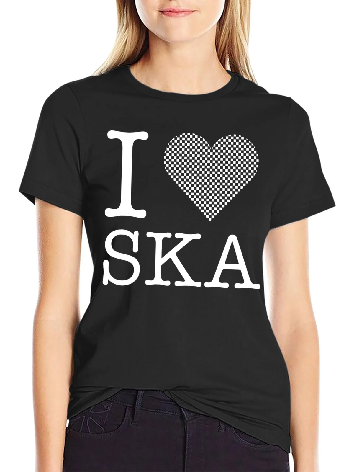 I Love Ska Graphic T-Shirt - Black product image 2