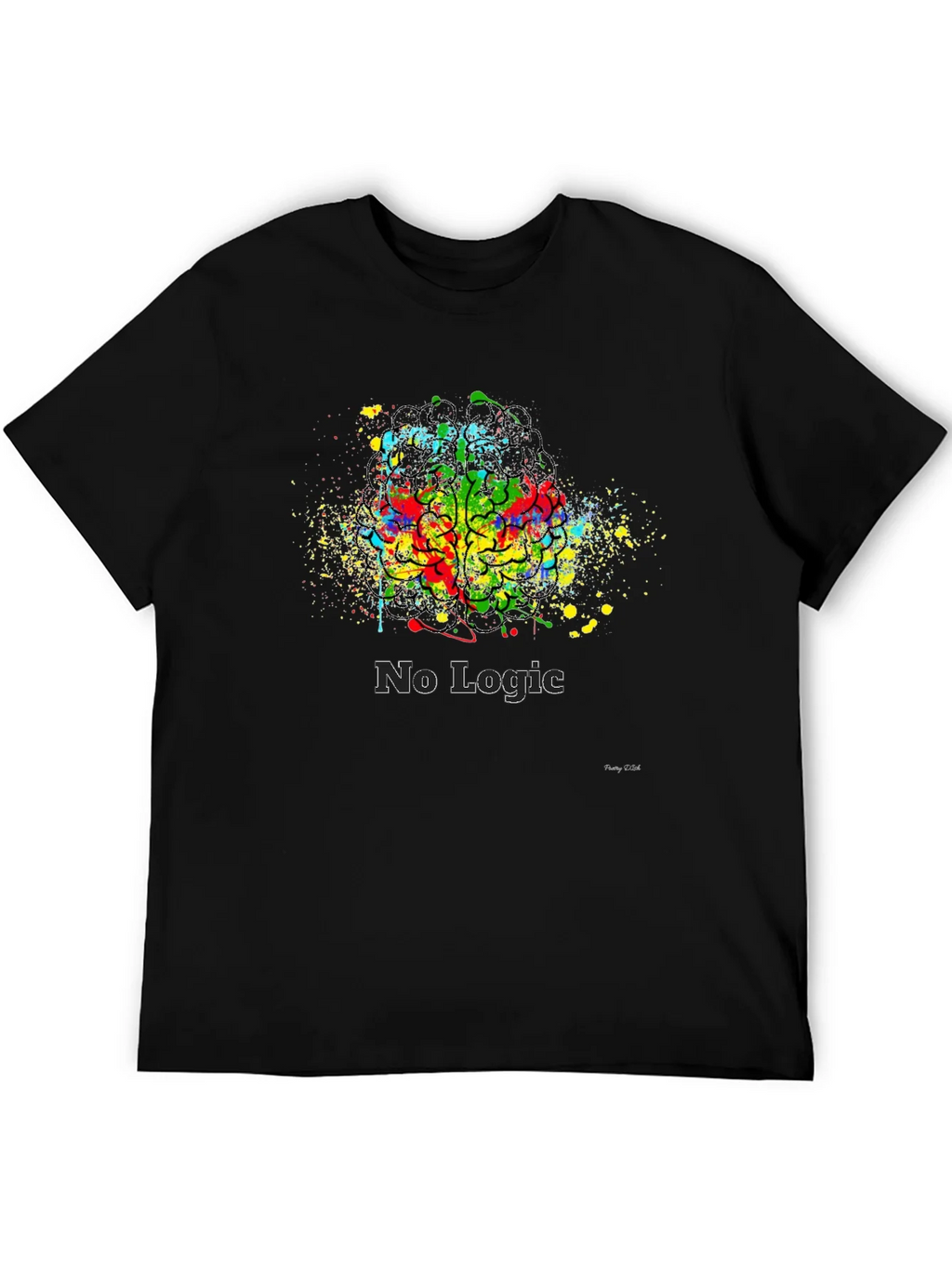 Abstract Brain No Logic T-Shirt product image 5