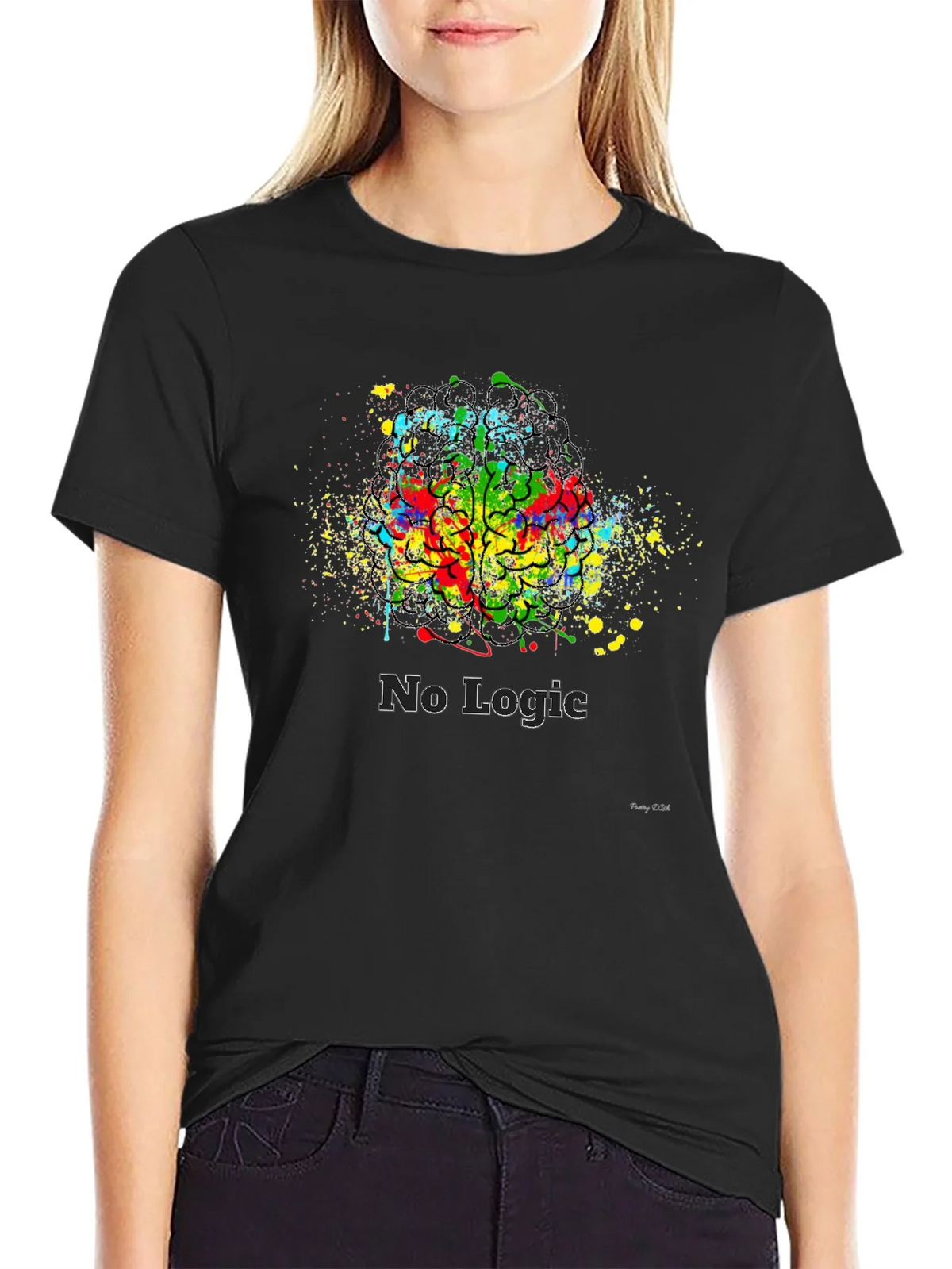 Abstract Brain No Logic T-Shirt product image 2
