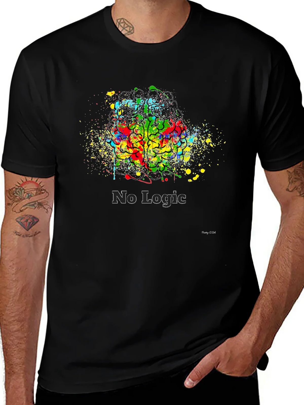 Abstract Brain No Logic T-Shirt product image 1