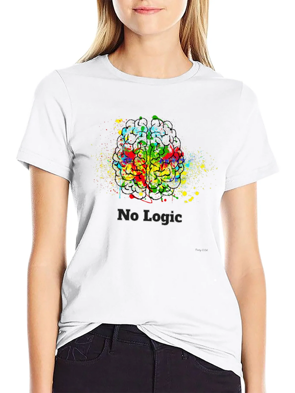 Abstract Brain No Logic T-Shirt product image 8
