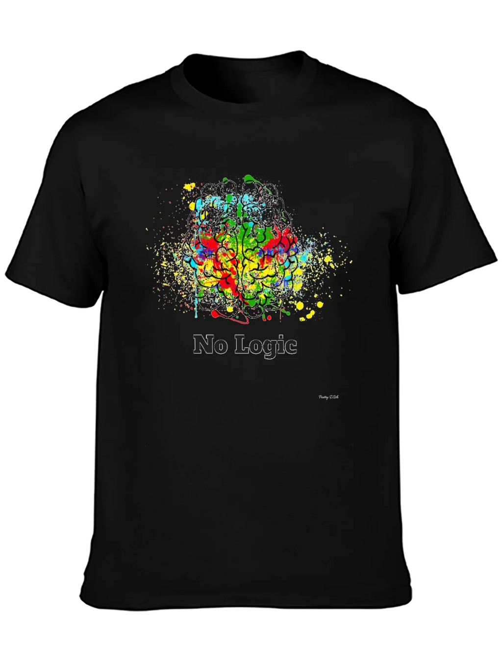 Abstract Brain No Logic T-Shirt product image 3
