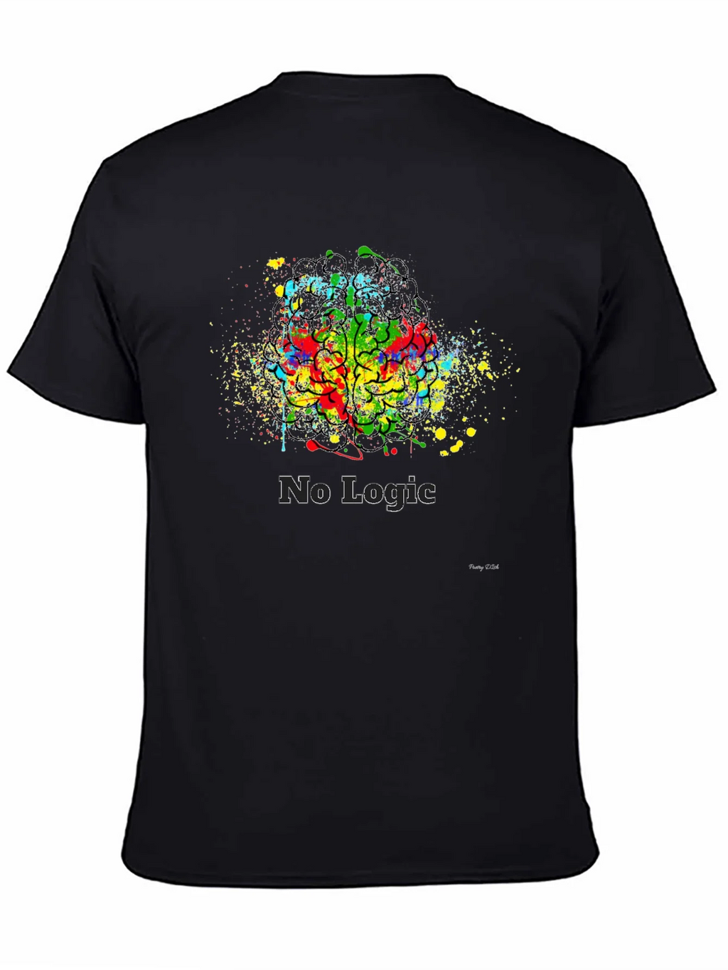 Abstract Brain No Logic T-Shirt product image 4