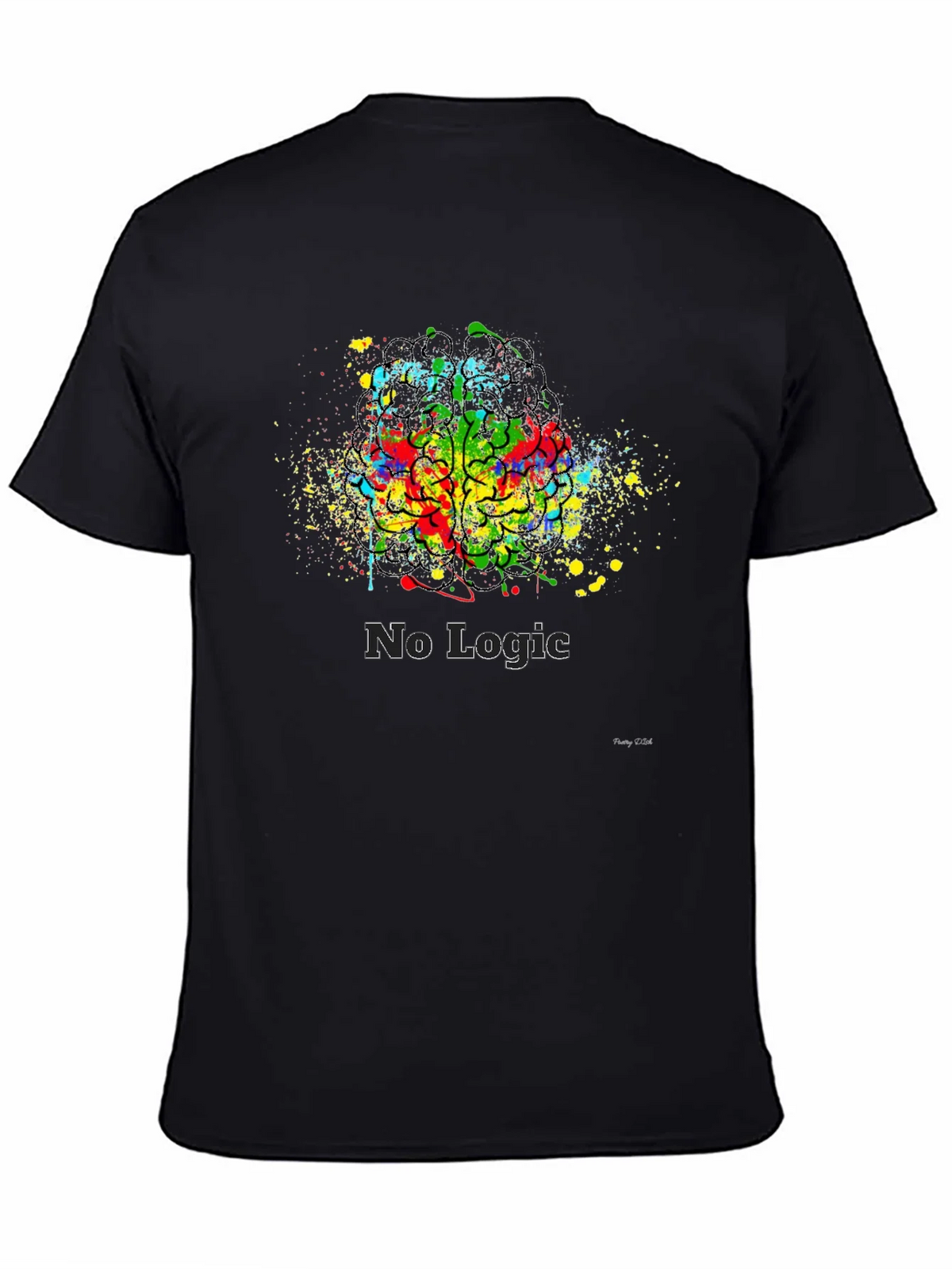 Abstract Brain No Logic T-Shirt product image 4