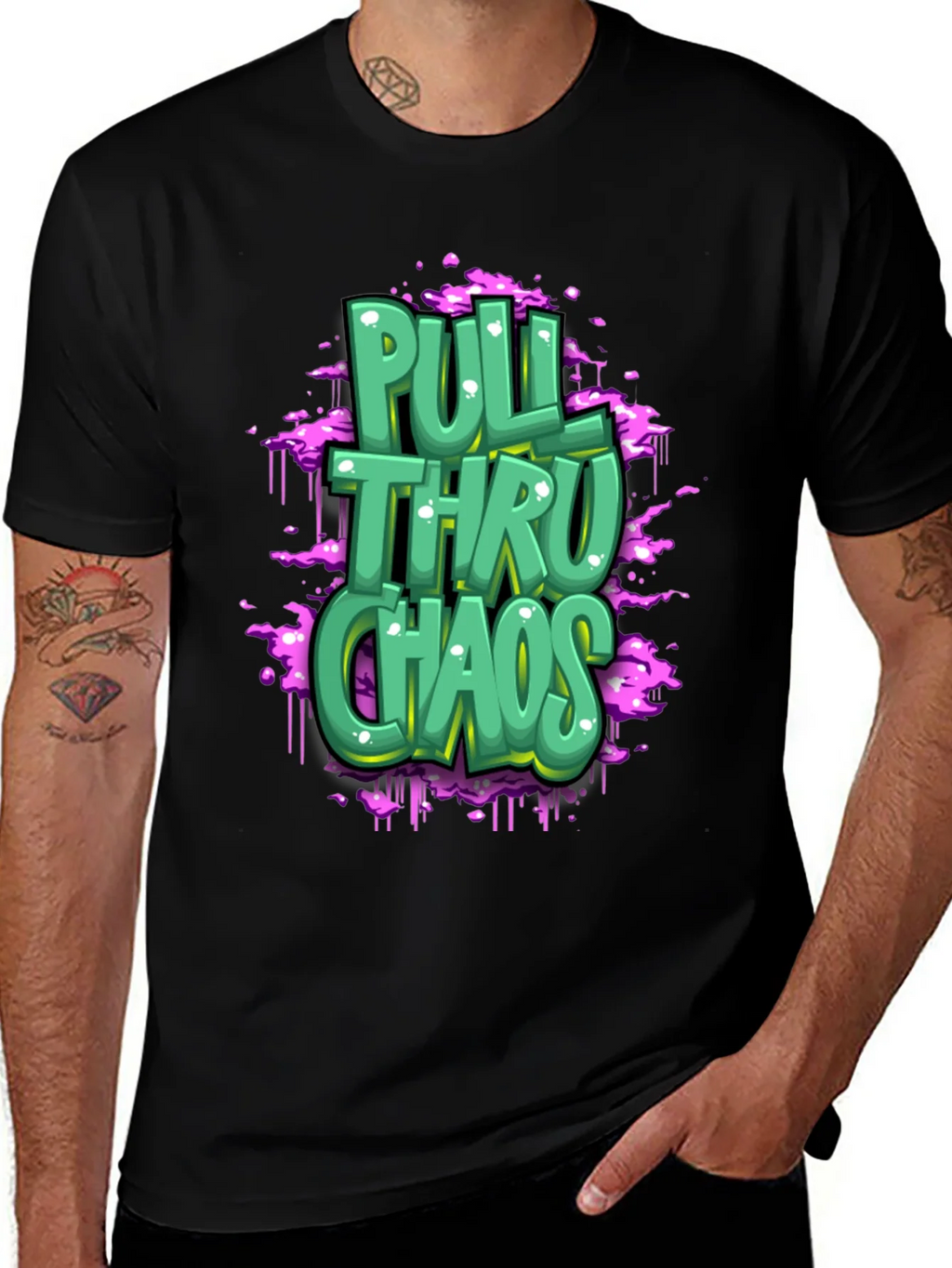 Pull Thru Chaos Graphic T-Shirt product image 1
