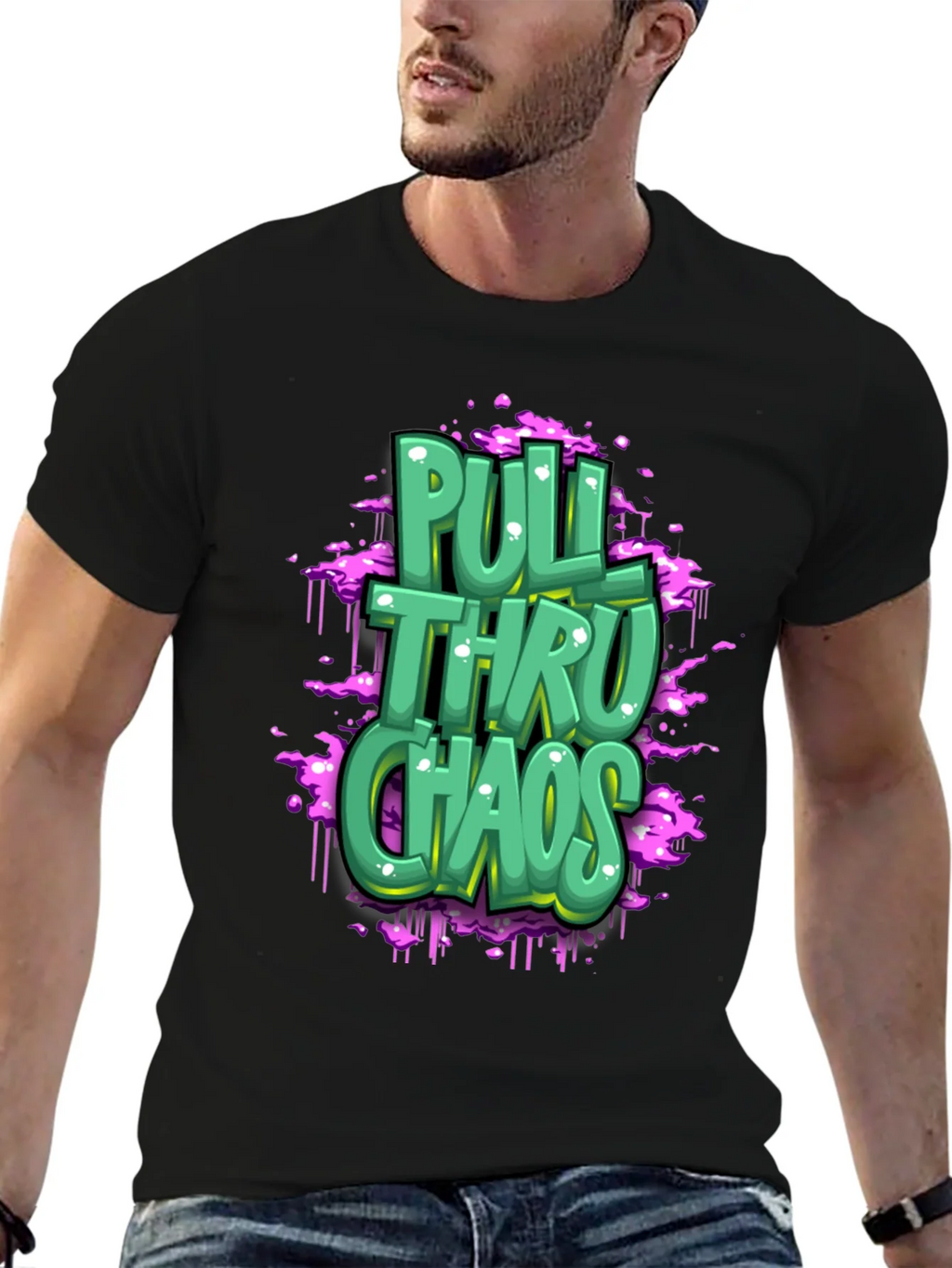 Pull Thru Chaos Graphic T-Shirt product image 6