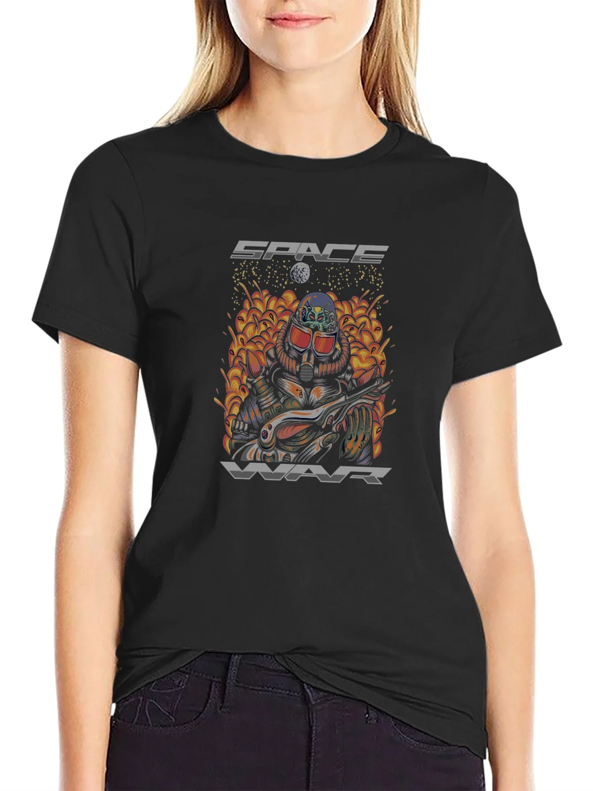 Space War Graphic Tee - Sci-Fi T-Shirt product image 2