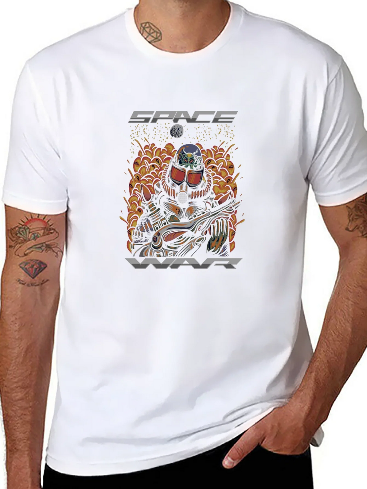 Space War Graphic Tee - Sci-Fi T-Shirt product image 7
