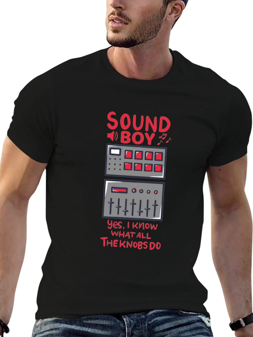 Sound Boy Know-It-All Black T-Shirt product image 4