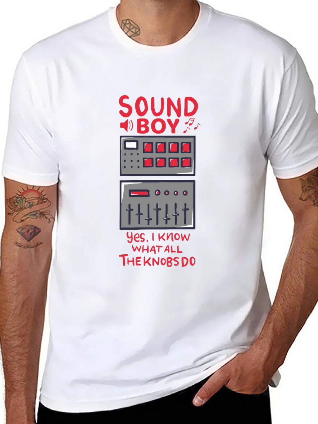 Sound Boy Know-It-All Black T-Shirt product image 5