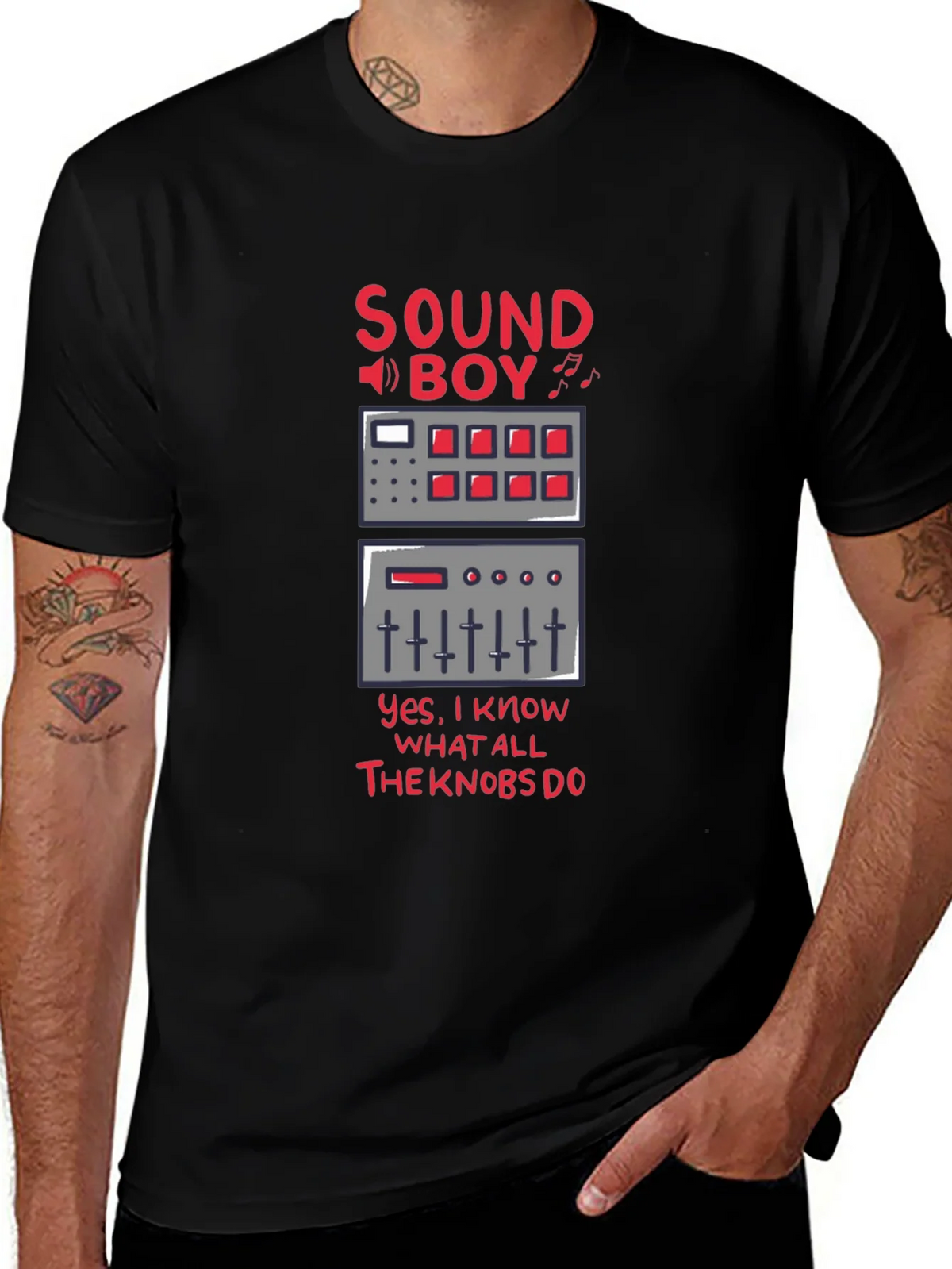 Sound Boy Know-It-All Black T-Shirt product image 1