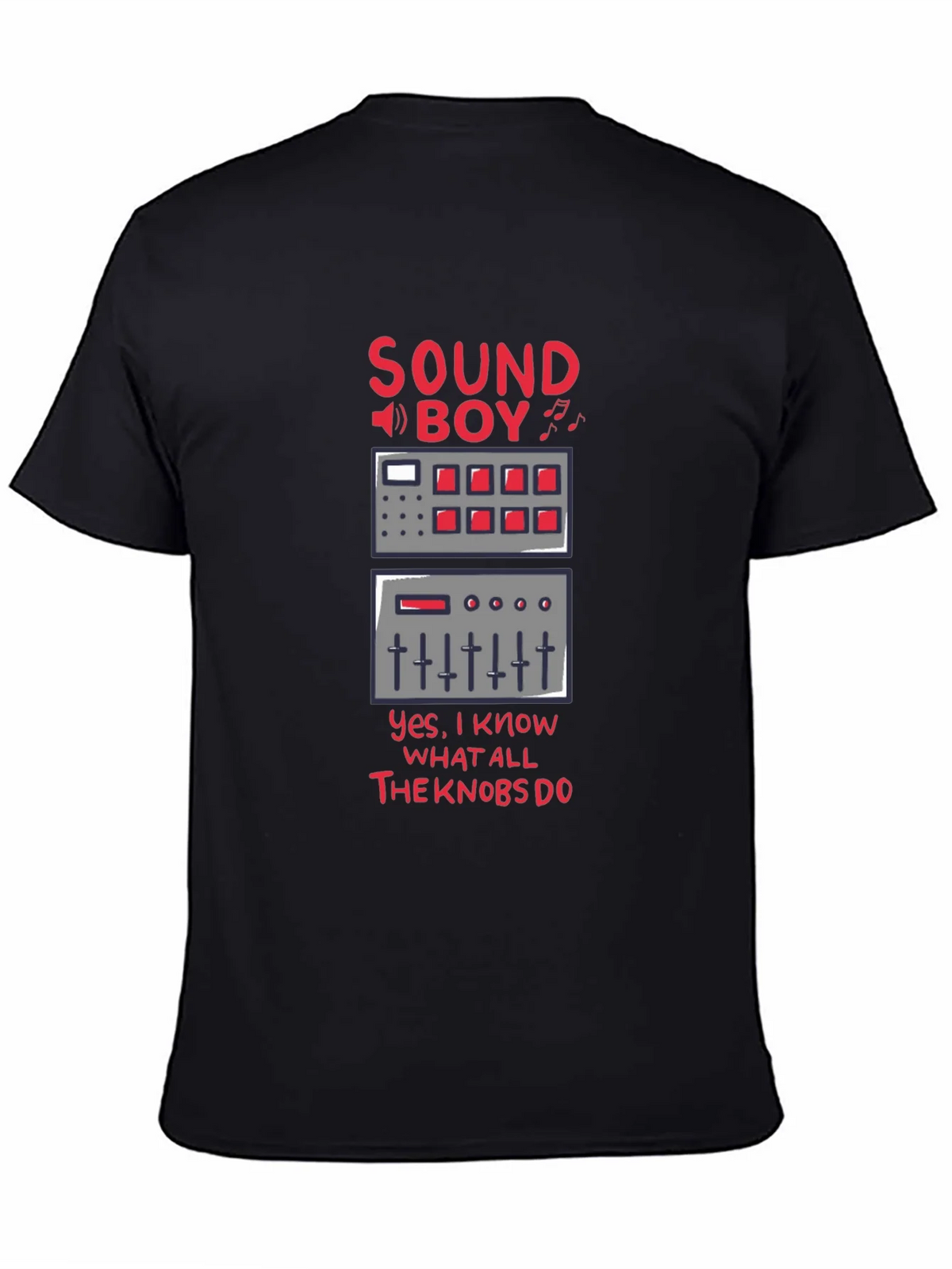 Sound Boy Know-It-All Black T-Shirt product image 3